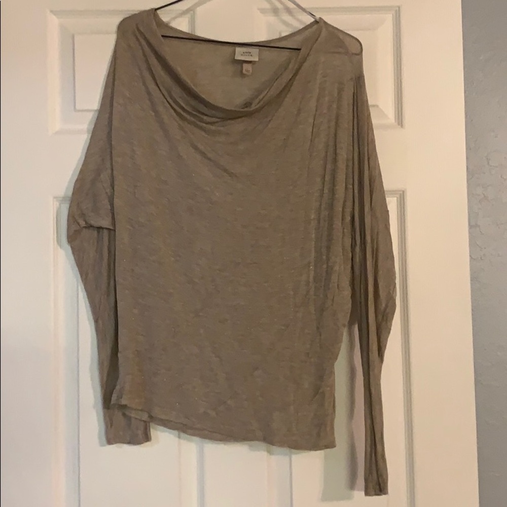 Tan, long sleeve shirt